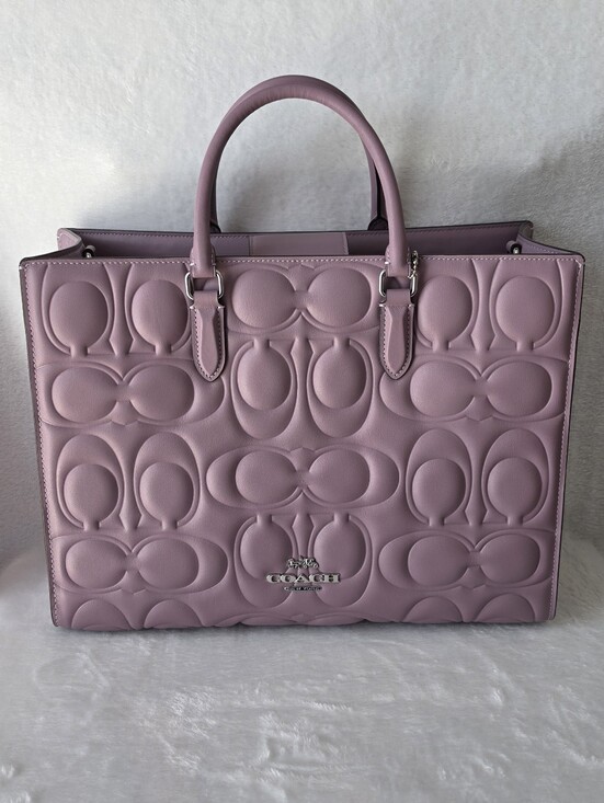 Coach Handbags - Coach Signature Quilted Leather Tote - Jasmine